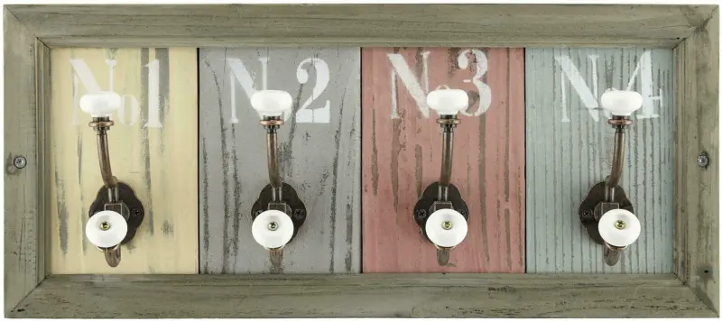 Wandgarderobe aus Tanne massiv