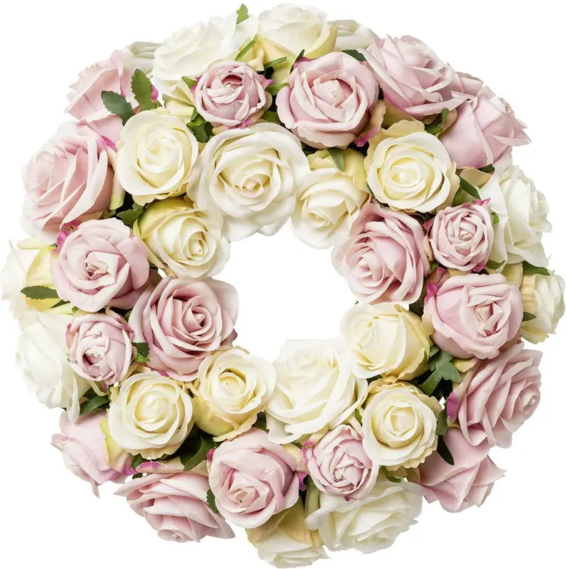 Dekorosenkranz in Rosatönen, Ø ca. 35cm