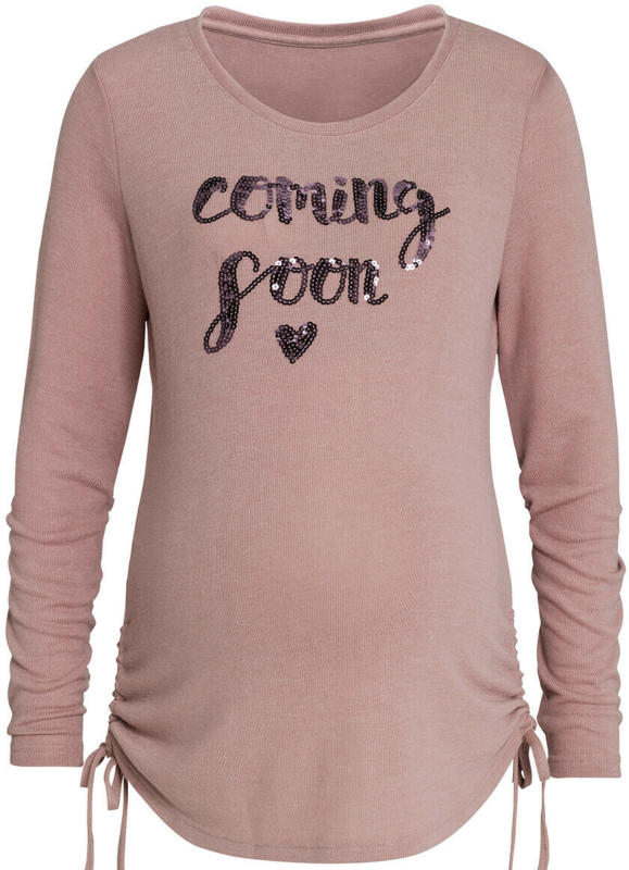 Damen Umstands-Sweatshirt mit Pailletten (Nur online)