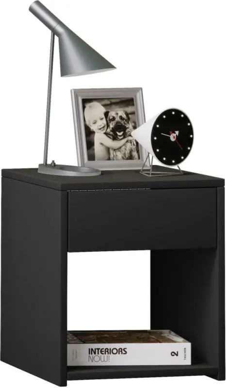 Nachtkästchen in Schwarz 'Sledo Mini'