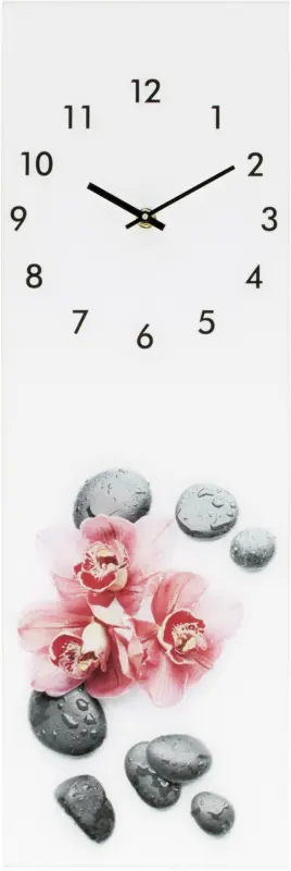 Wanduhr Glasart ca. 20x60cm