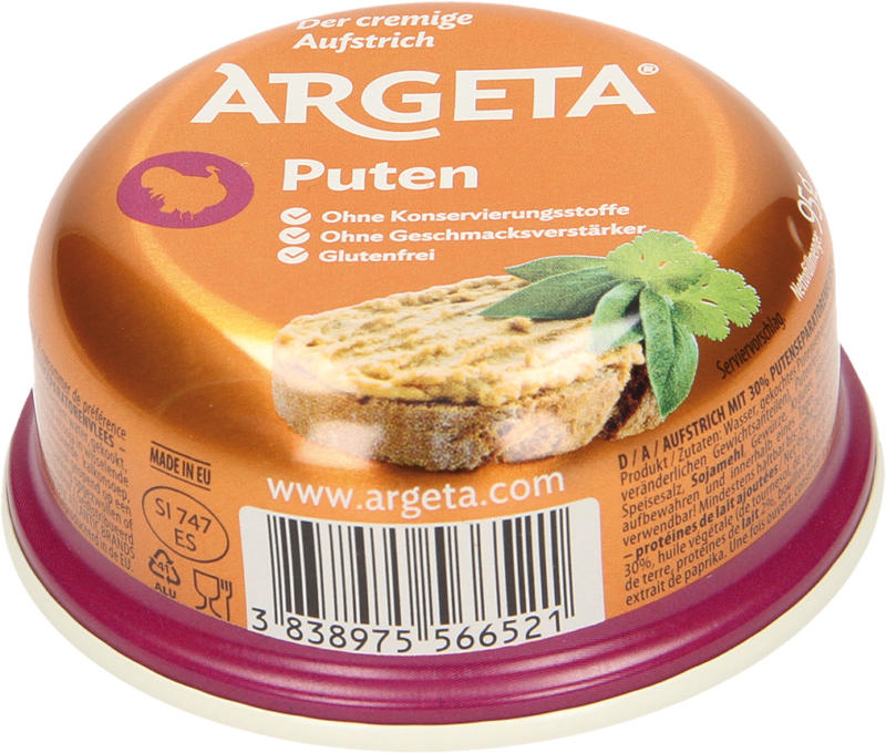 Aufstrich mit 30% Putenseparatorenfleisch - mit Milcheiweiß