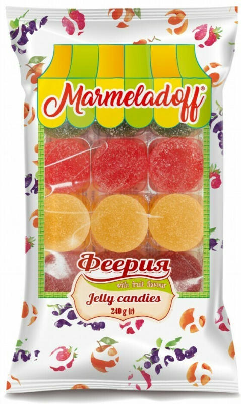Gelee-Bonbons-Mischung