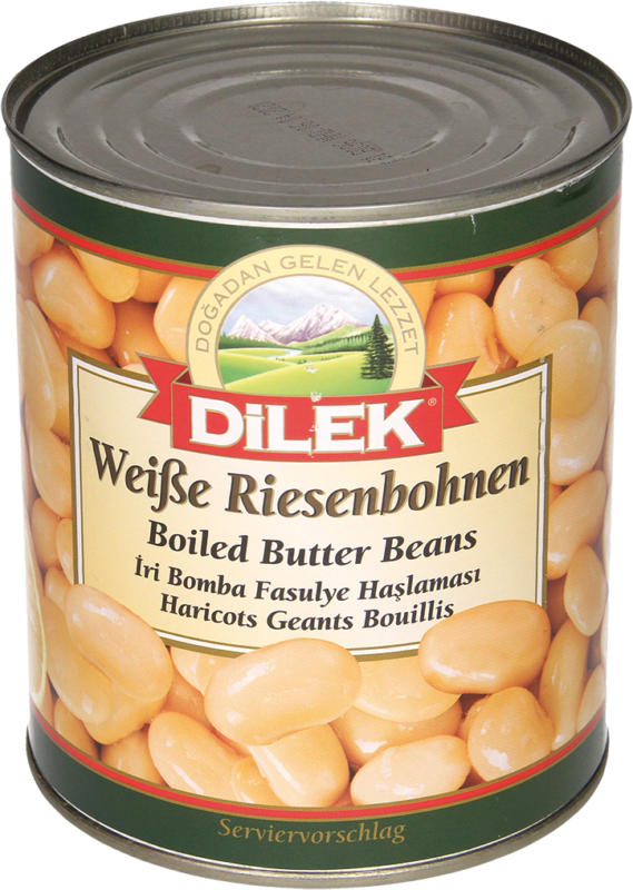 Gekochte Weisse Riesenbohnen