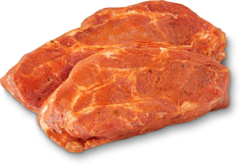 Steak de cou de porc mariné, IP-SUISSE