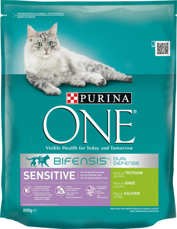Purina ONE Sensitive Dinde & Riz 800g