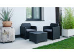 Set table et chaises de jardin LOA anthracite