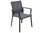 Chaise de jardin CASUAL aluminium gris anthracite