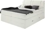mömax Boxspringbett in Weiß ca. 180x200cm