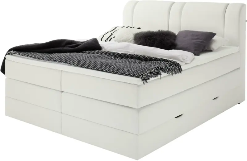 Boxspringbett in Weiß ca. 180x200cm