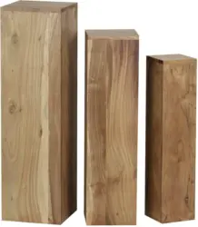 Beistelltischset 'WL1.567' , 3er Set , aus Akazie