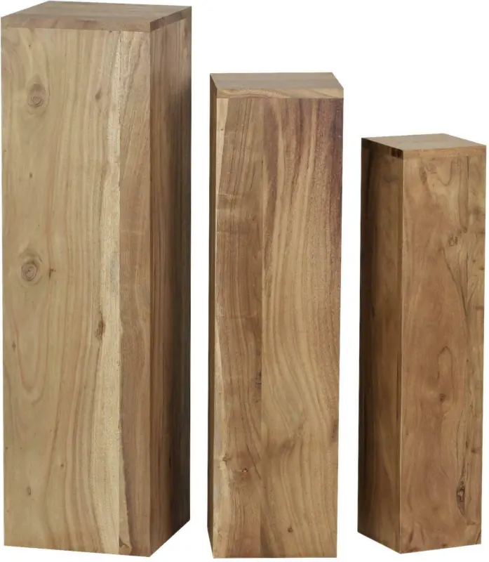 Beistelltischset 'WL1.567' , 3er Set , aus Akazie