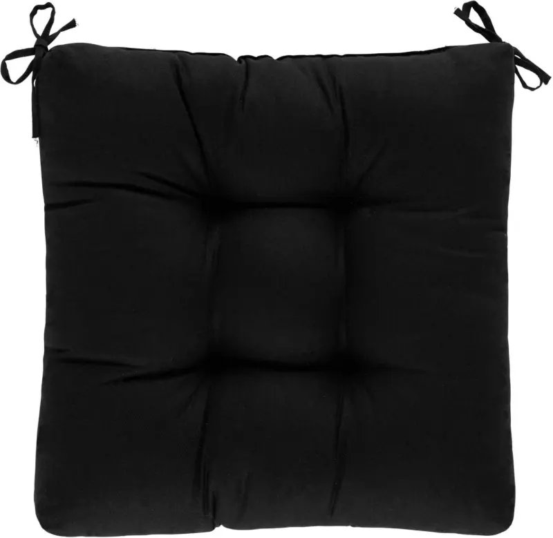 Sitzkissen Elli in Schwarz ca. 40x40cm