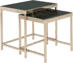 Satztisch 'WL5.246', 2-er Set, schwarz