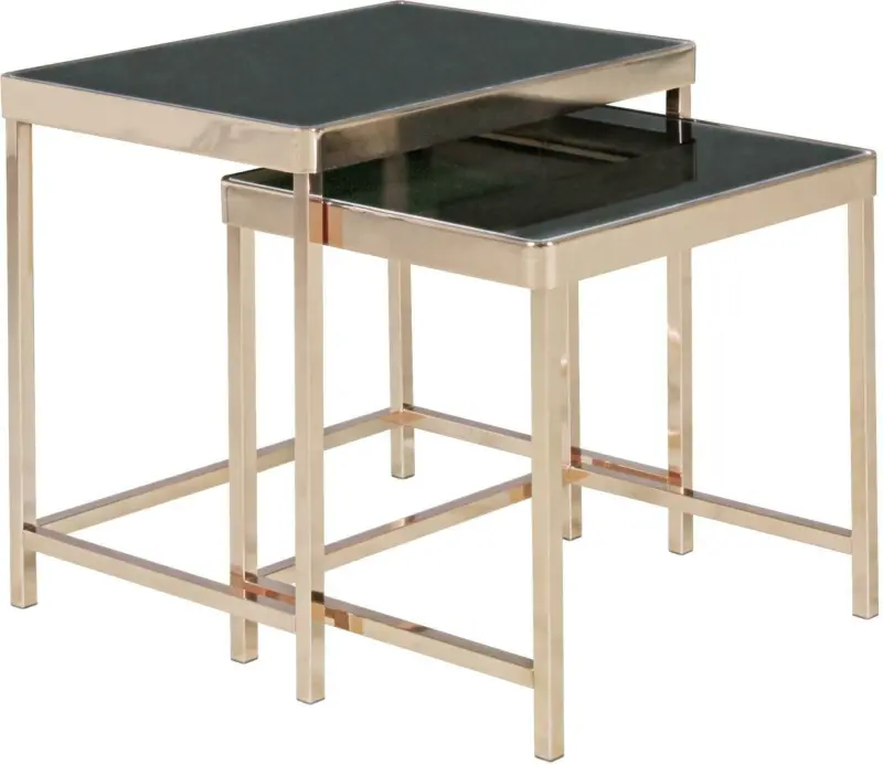 Satztisch 'WL5.246', 2-er Set, schwarz