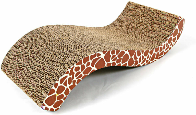 Kratzpappe „Safari“ mit Katzenminze, 55x22 cm