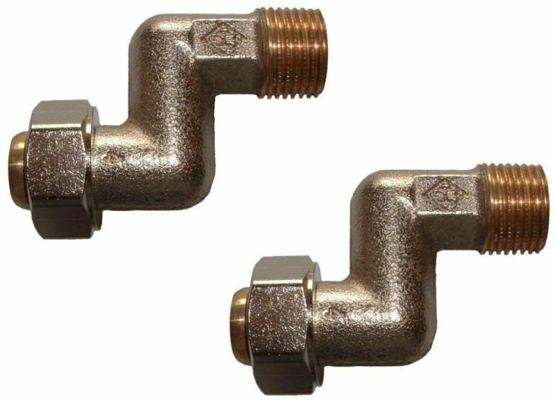 Heimeier „S“-Anschlussstück, 1/2", 2 Stück
