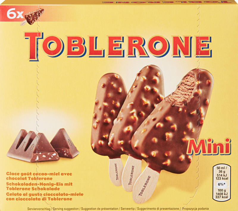Toblerone Glacé Mini, 6 x 50 ml