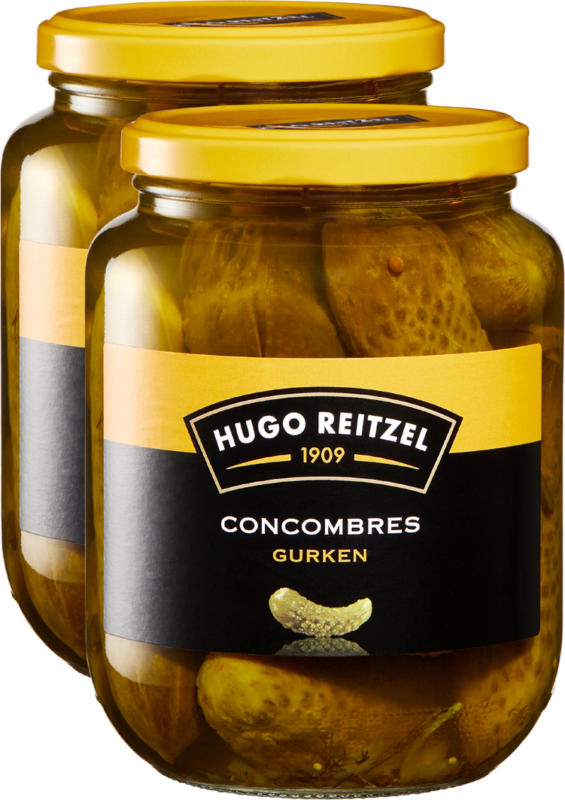Concombres Hugo Reitzel, 2 x 430 g