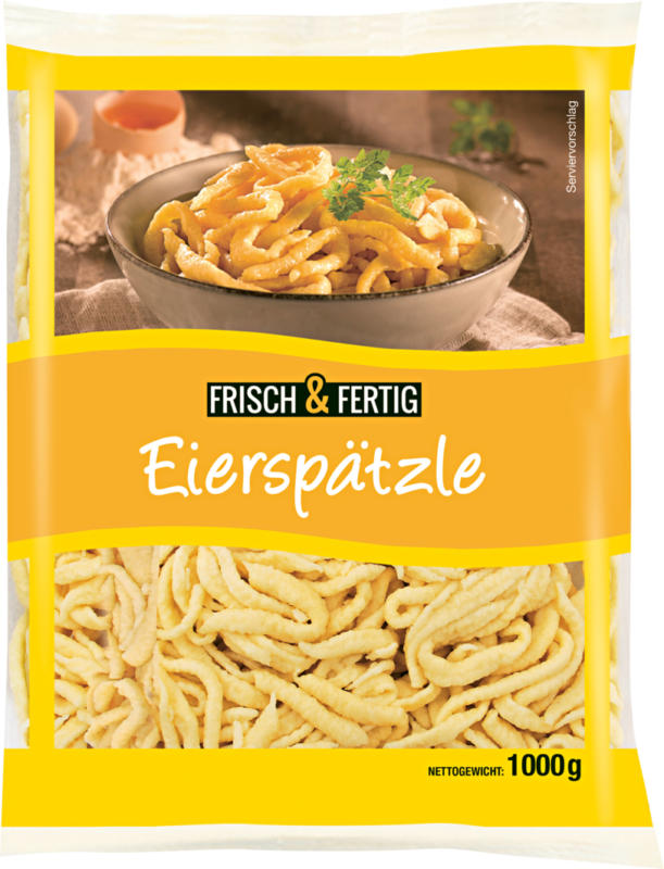 Spätzle all'uovo Frisch & Fertig, 1000 g