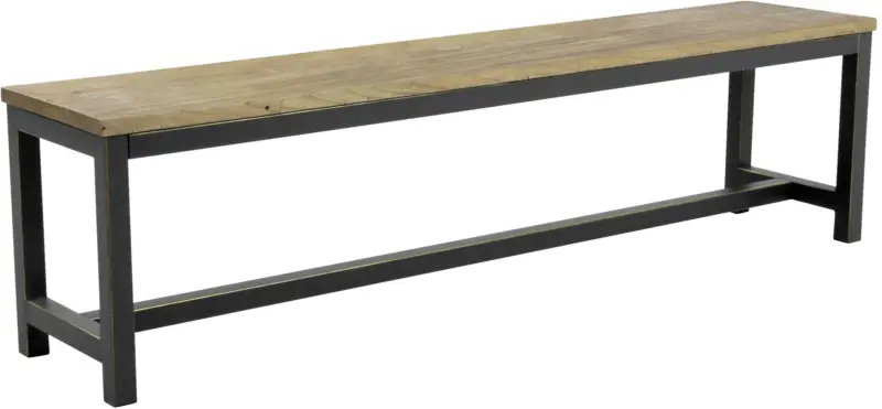 Sitzbank in Braun/Dunkelgrau 'Vintage'