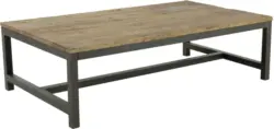 Couchtisch in Braun/Dunkelgrau 'Vintage L:120 CM Ulme'