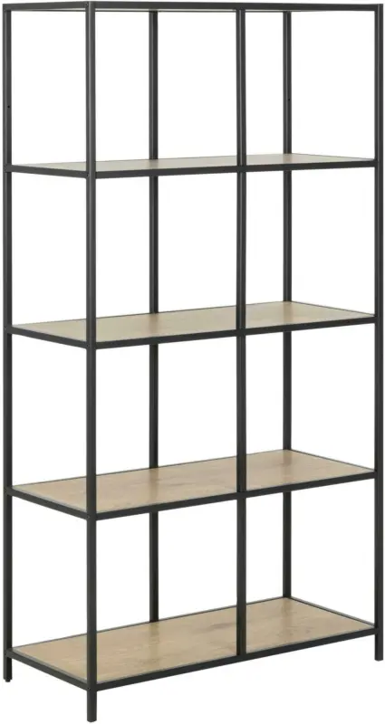 Regal in Schwarz/ Eichefarbe 'Seaford'