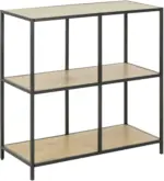 mömax Regal in Schwarz/Eichefarbe 'Seaford'