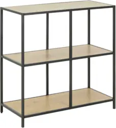 Regal in Schwarz/Eichefarbe 'Seaford'