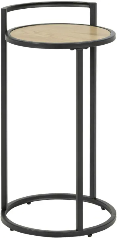 Beistelltisch in Schwarz/ Eichefarbe 'Seaford'