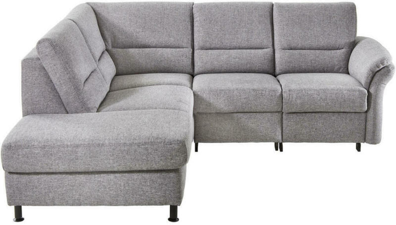 Wohnlandschaft in Textil Grau