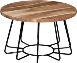 Couchtisch 'WL6.173' Ø ca. 60 cm, aus Akazie