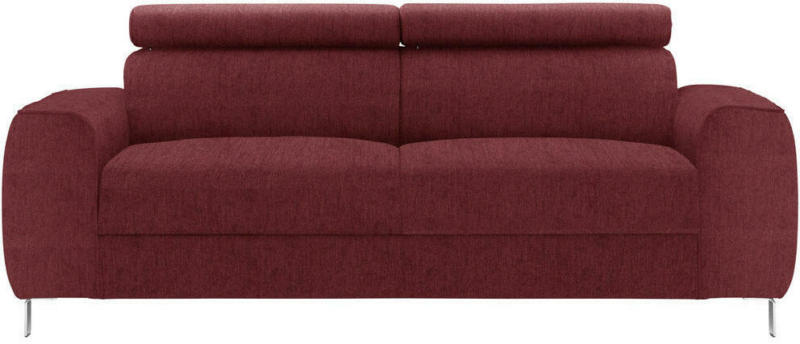 Dreisitzer-Sofa in Textil Rot