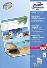ZWECKFORM Premium Colour Laser Paper, DIN A4, 200 g/m², 100 fogli -