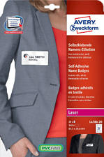 ZWECKFORM Badge adesivi in seta acetata, 29.6 x 63.5 mm, 540 pezzi -