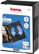 MediaMarkt HAMA Boîtier DVD Slim - Custodie vuote per DVD (Nero)