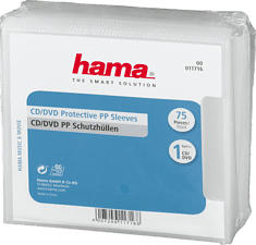 HAMA 00011716 - CD-/DVD-Schutzhülle (Transparent/Blau)