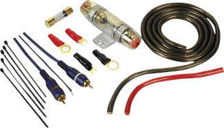 HAMA POWER KIT 10MM2 OFC - Set di collegamento stadio di potenza (Multicolore)