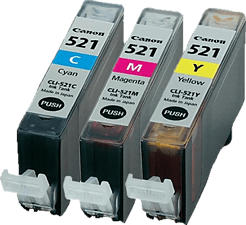 CANON CLI-521 Multipack - Cartuccia di inchiostro (Multicolore)