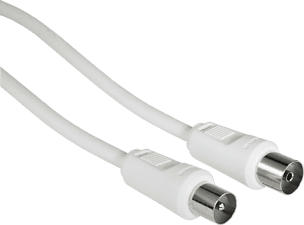 HAMA cavo per antenna - Cavo (Bianco)