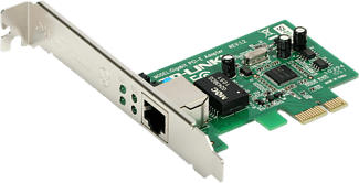 TP-LINK TG-3468 - PCIe-WLAN-Adapter (Silber/Grün)