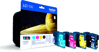 BROTHER LC1100VALBP MULTI PACK CMYBK - Tintenpatrone (Schwarz, gelb, cyan, magenta)