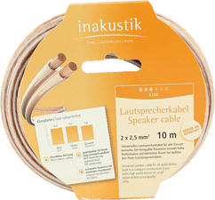INAKUSTIK 003022010 LS 2x2.5mm2 10m - Cavo altoparlante (Trasparente)