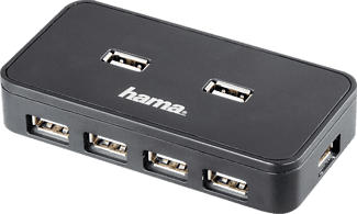 HAMA 39859 - USB-2.0-Hub 1:7 (Noir)
