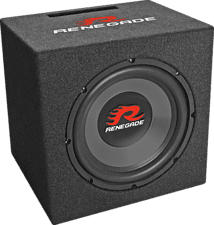 RENEGADE Subwoofer-Box RXV1000 - Altoparlanti - 500 watt - Nero - Subwoofer (Nero)