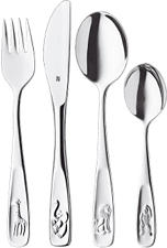 WMF Posateria per bambini 4 pezzi Animali -