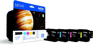 BROTHER LC1240VALBP MUTLI PACK CMYBK - Tintenpatrone (Schwarz, gelb, cyan, magenta)
