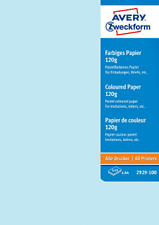 ZWECKFORM 2929-100 A4 120G/M2 100S CLORED - (flieder, hellblau, mint, rosé, zitrone)