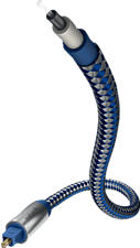 INAKUSTIK Premium Optical Cable, 1 m, bleu / argent - Câble opto (Bleu/Argent)