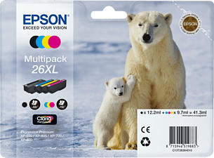 EPSON T263640 MULTIPACK HY CMYBK - Tintenpatrone (Schwarz, gelb, cyan, magenta)